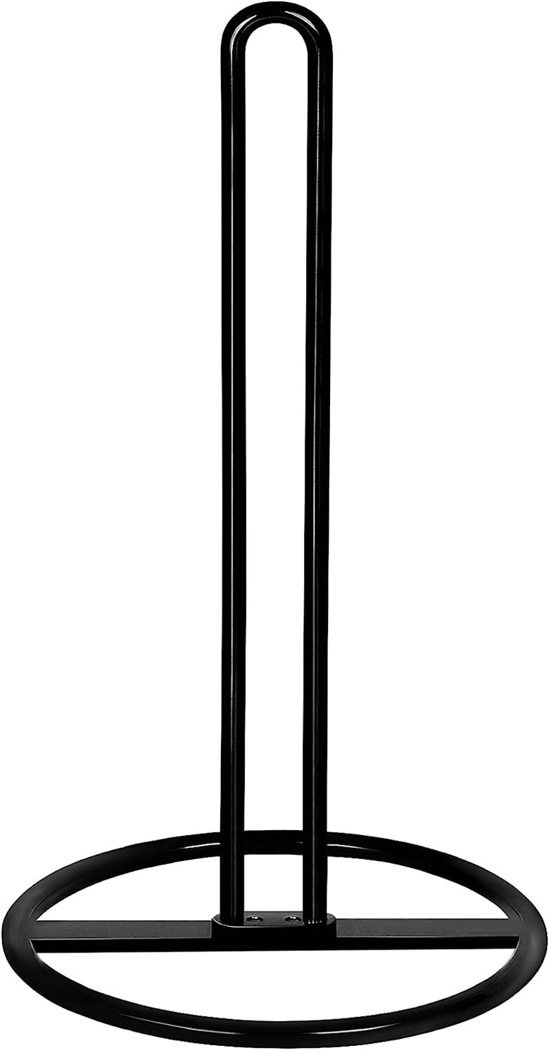 Kitchen Roll Holder Free Standing, , Paper Towel Holder Countertop, Black Kitchen Towel Holders for Standard and Large Sized Rolls, for Kitchen Countertop and Dining Table (Black)