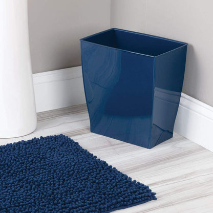 Idesign Mono Rubbish Bin, Plastic, Navy, 4-Piece, 28.4 X 18.9 X 30.3 Cm