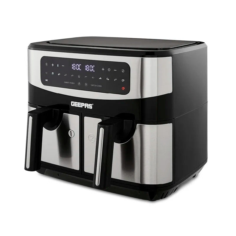 Vortex 9L Dual Basket Air Fryer, 10-In-1 Digital Convection, LED Touchscreen