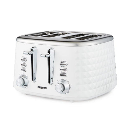 4 Slice Argyle Bread Toaster with 7 Level Browning Control, 1750W