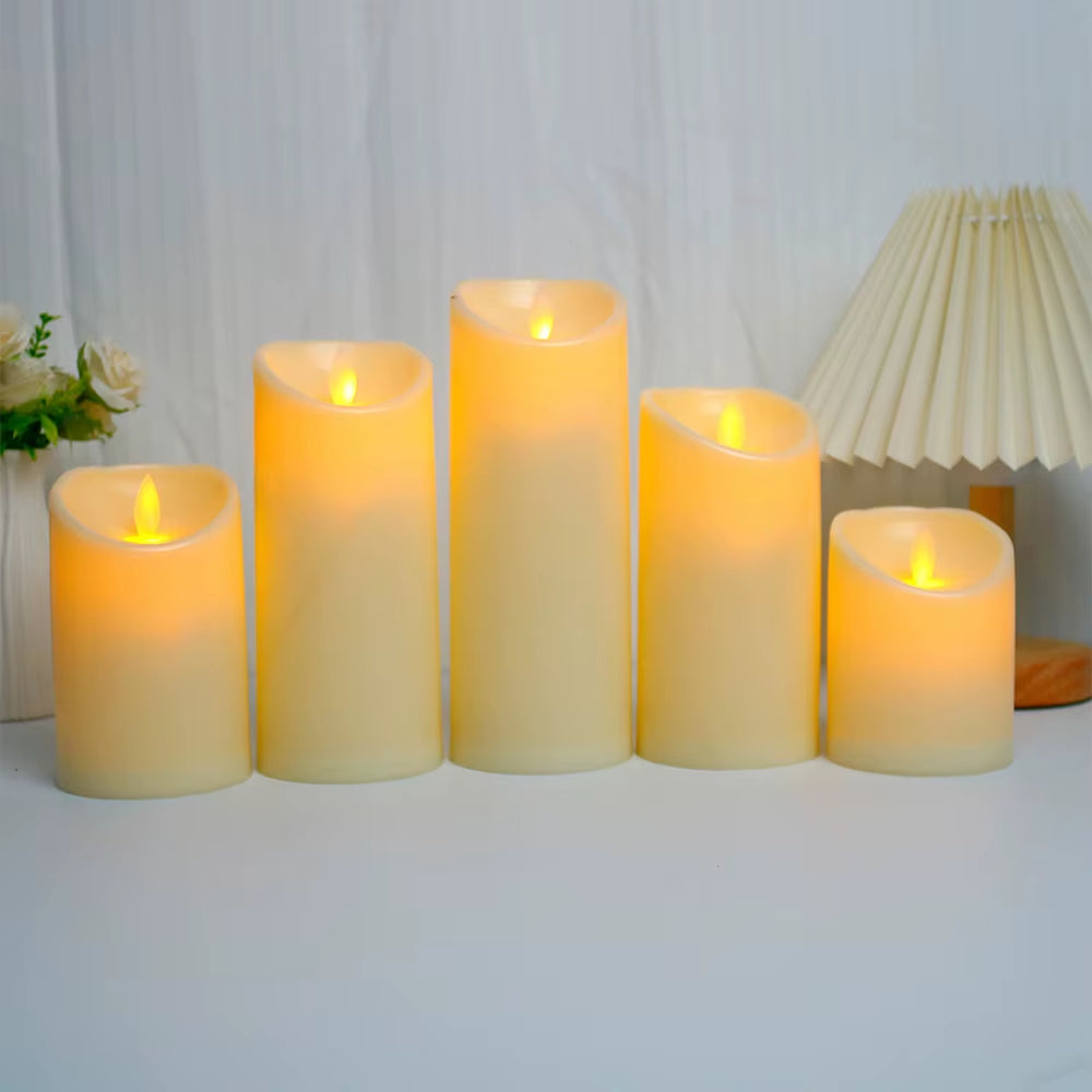 Remote Timer Flameless Votive Candles Lights Flickering LED Candlesticks Electric Window Candle Lights Christmas LED Tea Lights