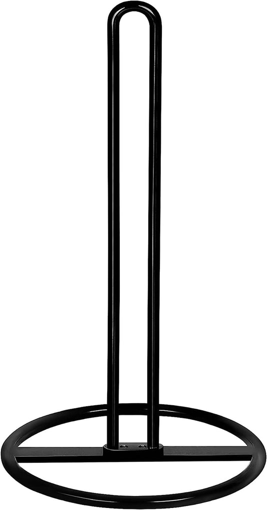 Kitchen Roll Holder Free Standing, , Paper Towel Holder Countertop, Black Kitchen Towel Holders for Standard and Large Sized Rolls, for Kitchen Countertop and Dining Table (Black)